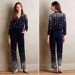 Anthropologie Lilka Lakeshore Floral Jumpsuit L